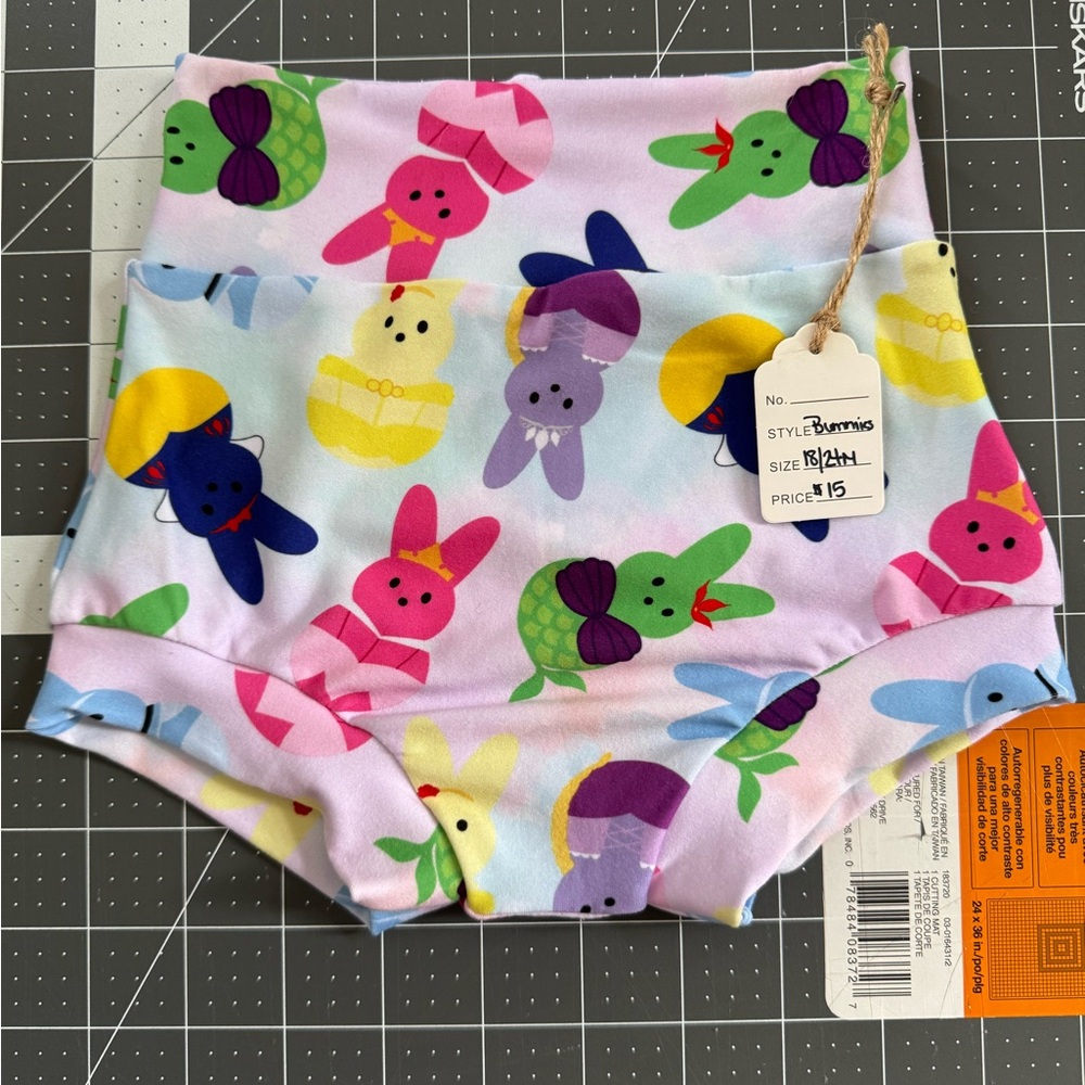 Colorful Bunny Print Bummies